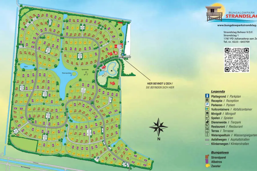 Parkplan Bungalowpark Strandslag