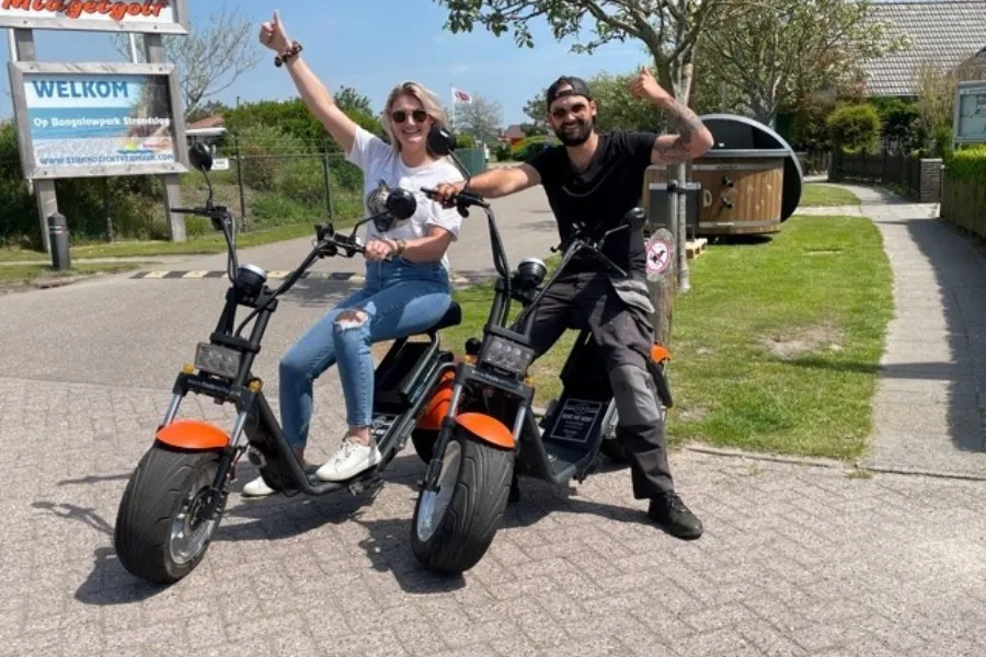 E-Chopper Vermietung Bungalow Park Strandslag Julianadorp