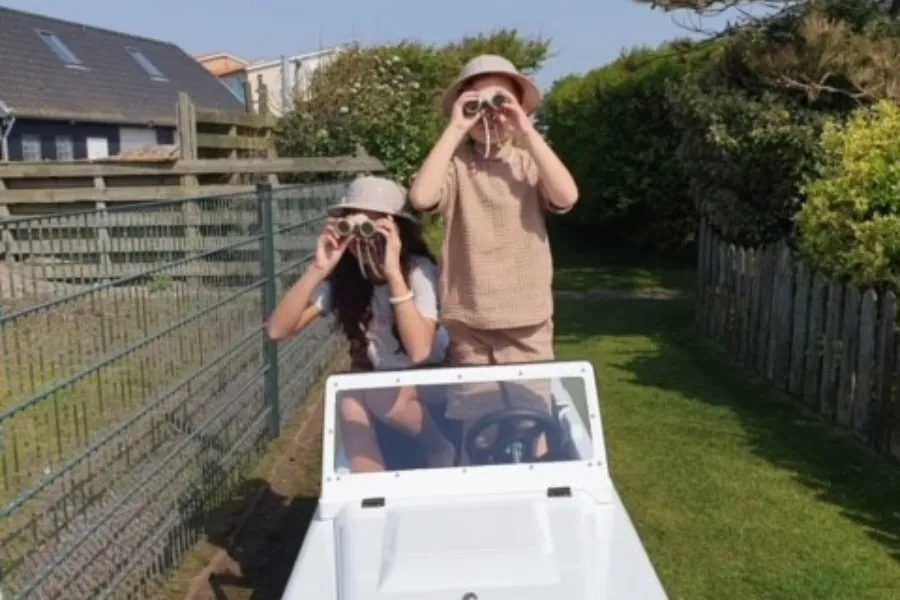 Kinder-Jeep-Safari Bungalowpark Strandslag Julianadorp